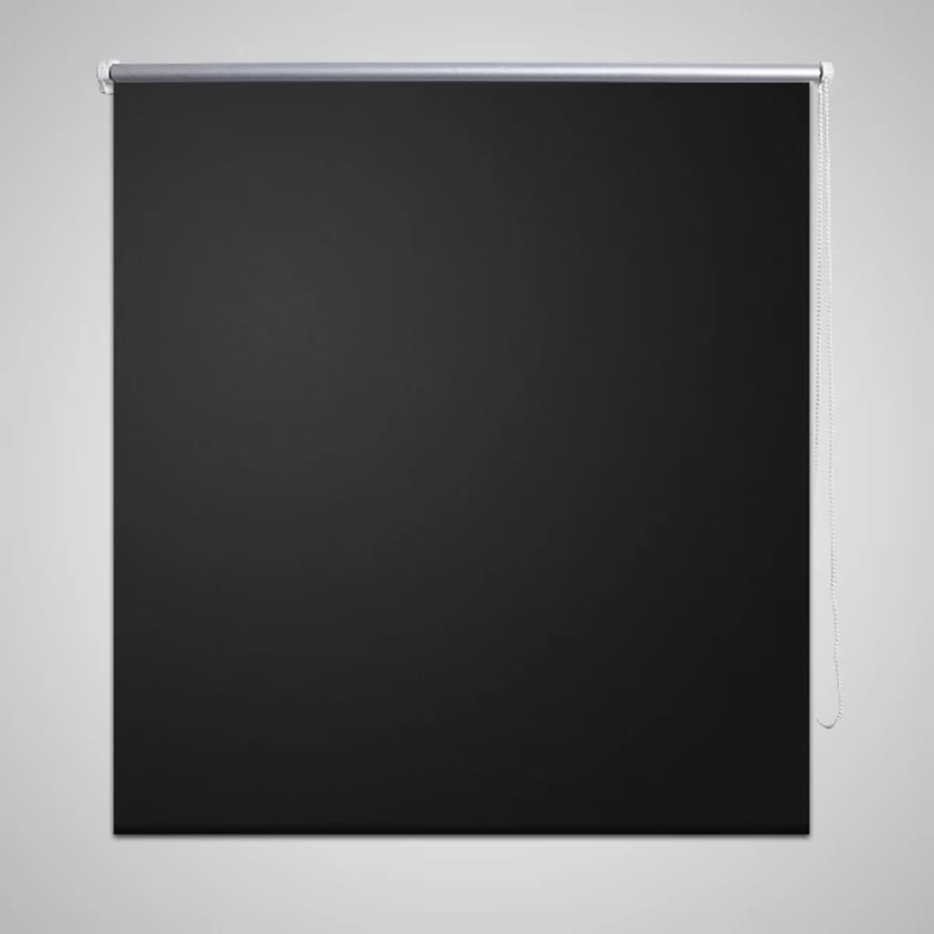 Roller Blind Blackout 120 x 175 cm Black - All Things Good