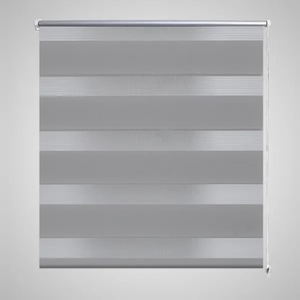 Zebra Blind 140 x 175 cm Grey - Discount Dealers