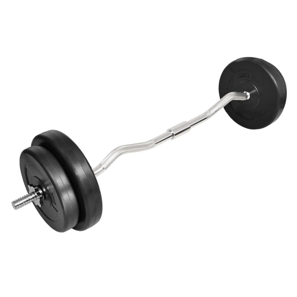 Curl Bar with Weights 30kg - Brittle & Co