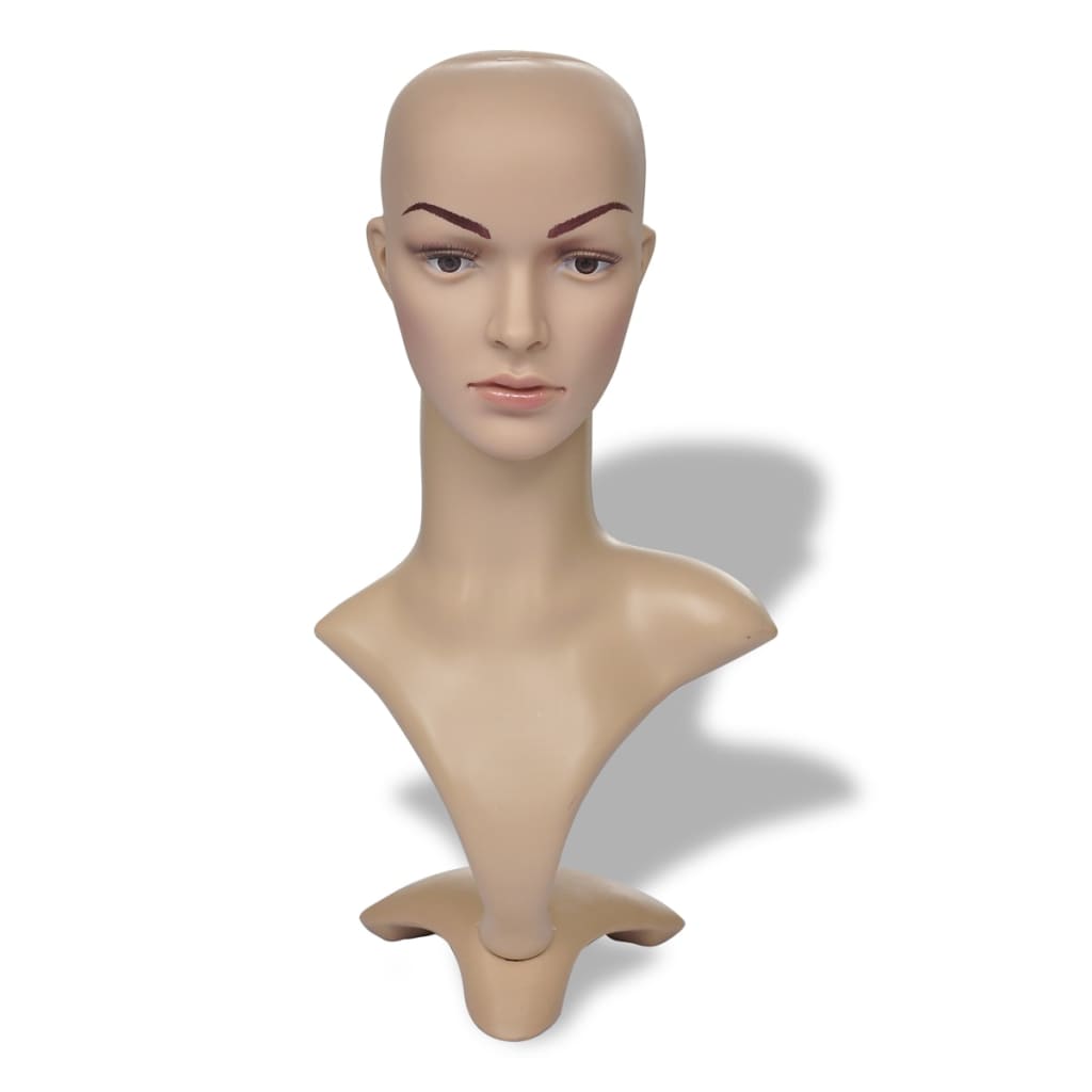 Mannequin Head Women PE - Light Skin - Discount Dealers