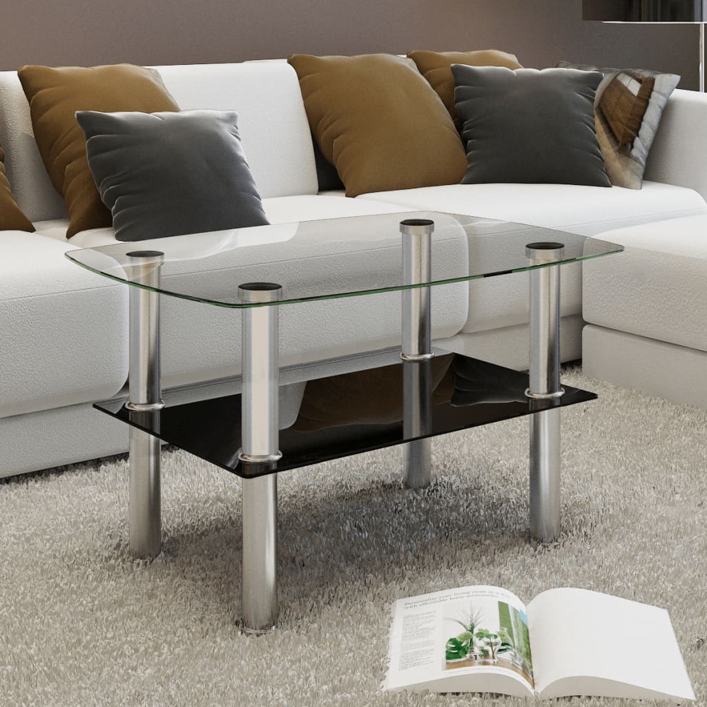 Coffee Table Glass 2 Tiers - Unbeatable Bargains