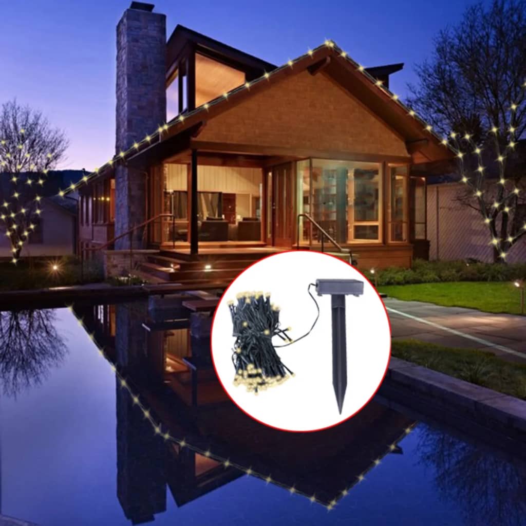 Chena LED Solar String Lights Warm White Christmas Decoration - Sid & Sam