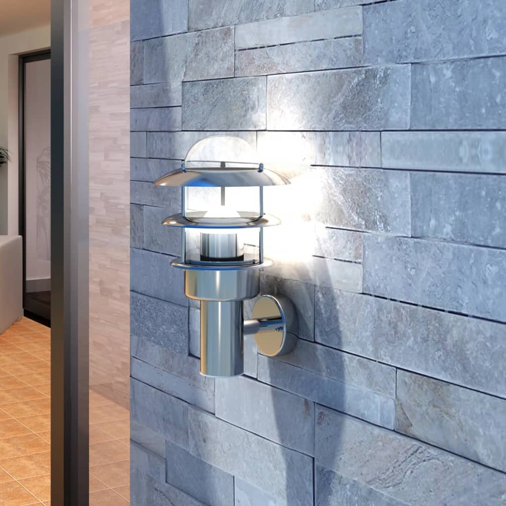 Patio Wall Light Lamp Stainless Steel - Sid & Sam