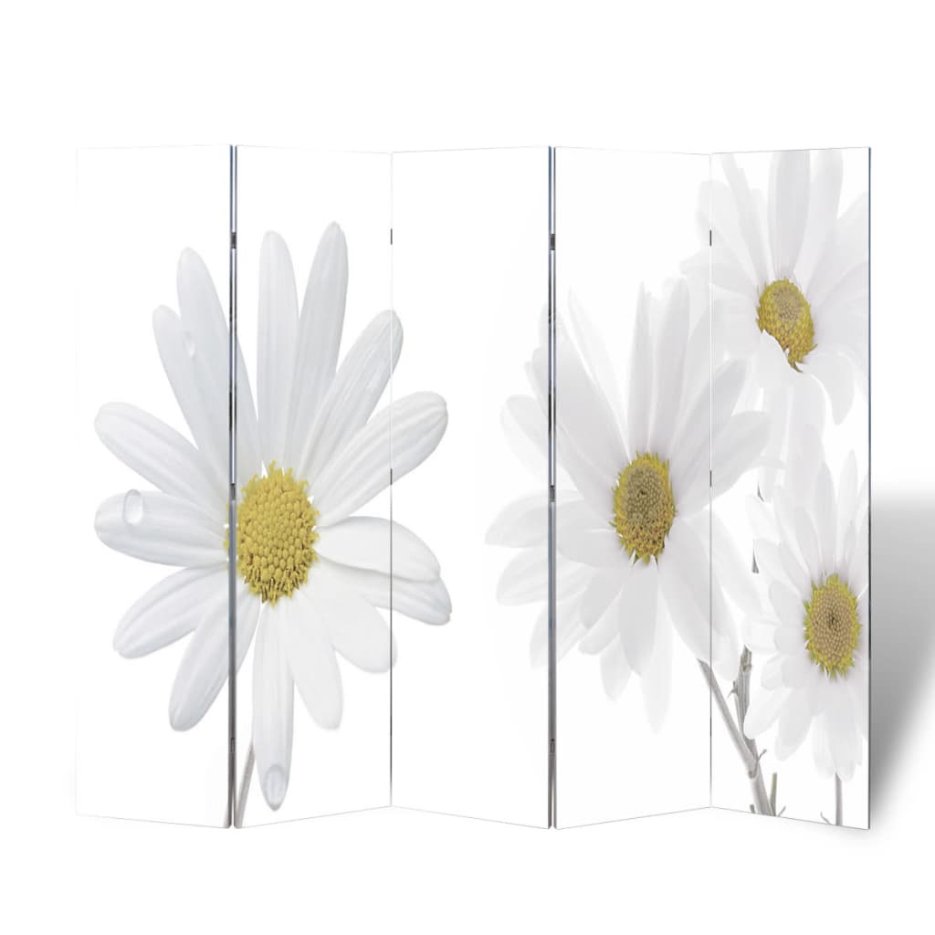 Folding Room Divider 200x170 cm Flower - Sid & Sam