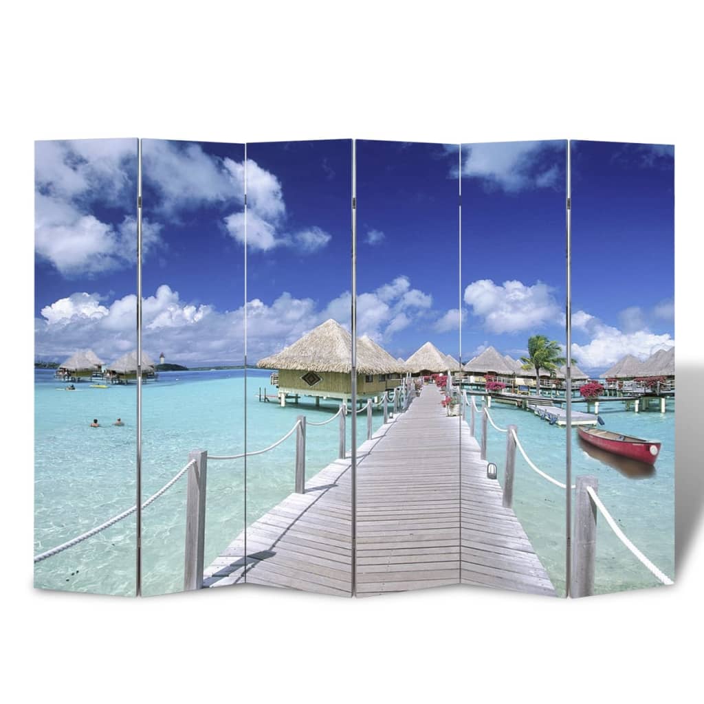 Folding Room Divider 217x170 cm Beach - Millennium Furniture