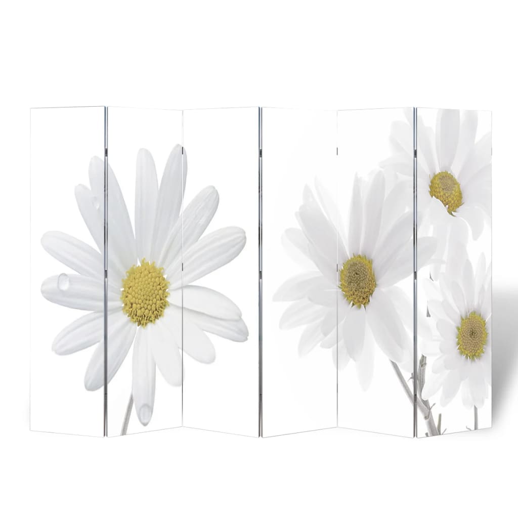 Folding Room Divider 217x170 cm Flower - Discount Dealers