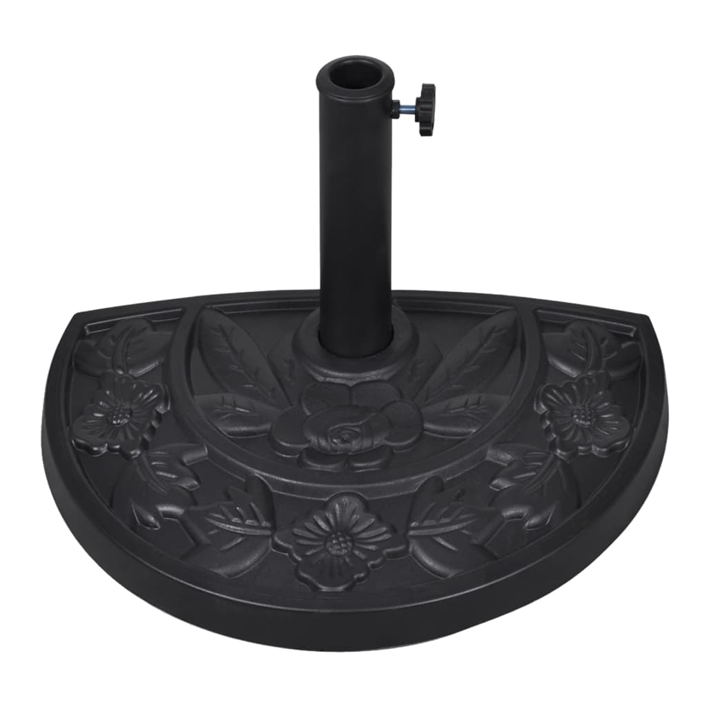 Resin Half Round Parasol Base - Design Hut