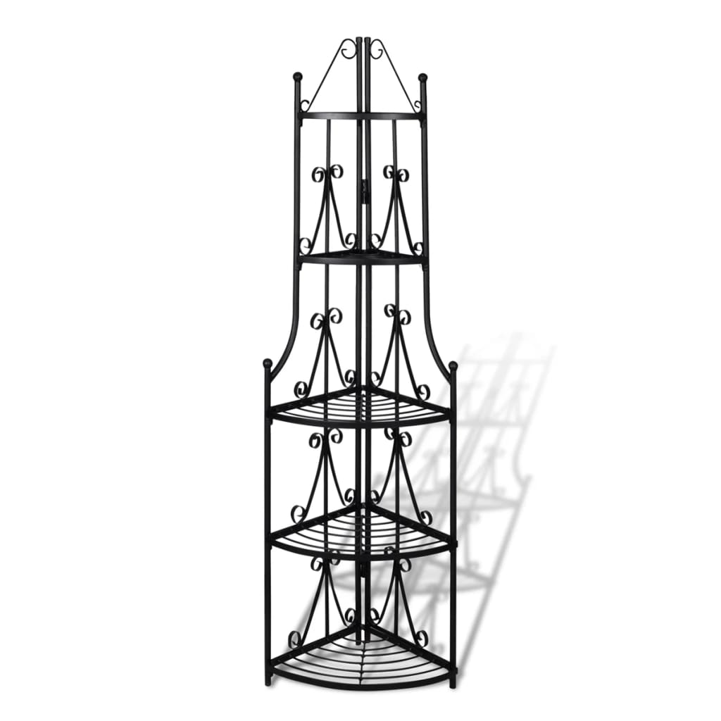 Corner Plant Rack Black - Decor Base