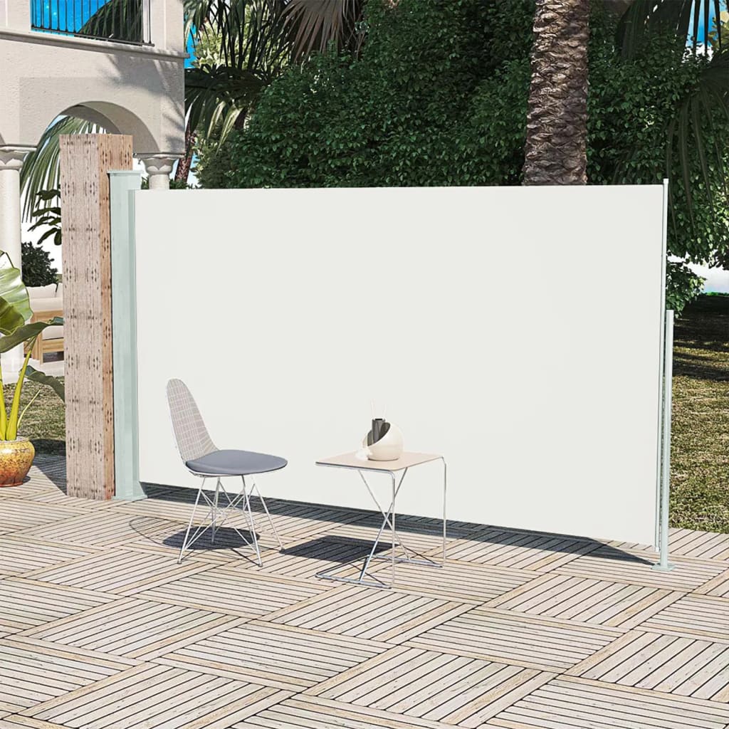 Patio Terrace Side awning 160 x 300 cm Cream Colour - Decor Base