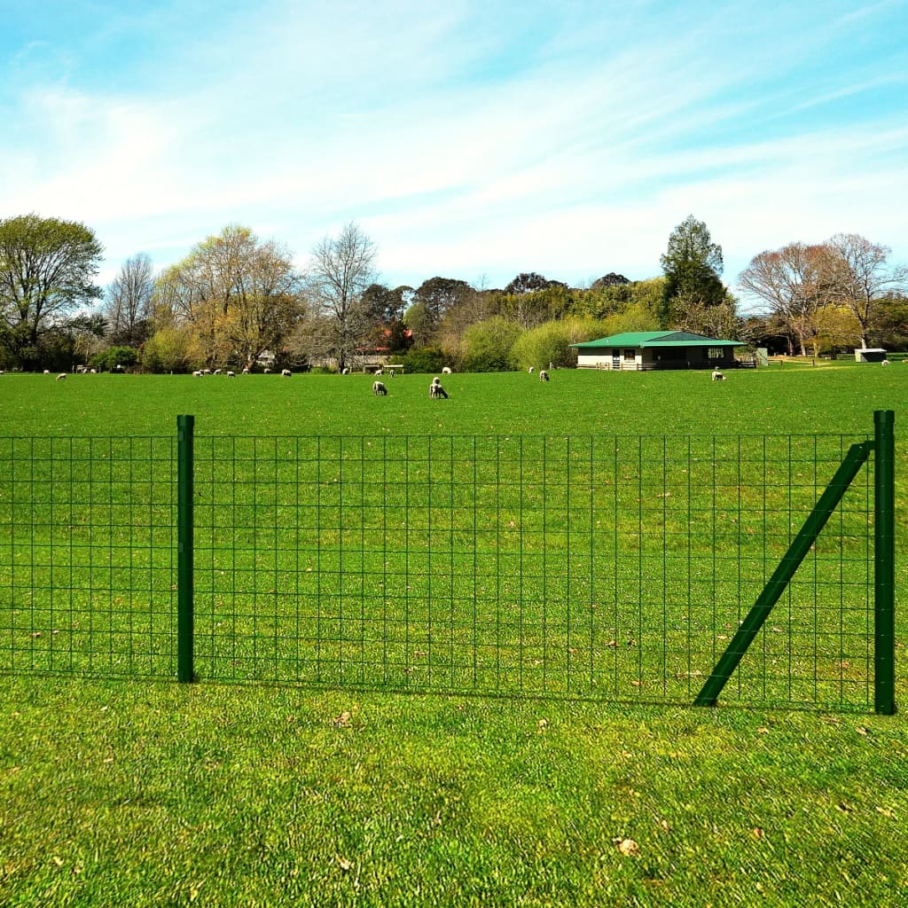 Euro Fence Steel 10x1.5 m Green - Direct Imports