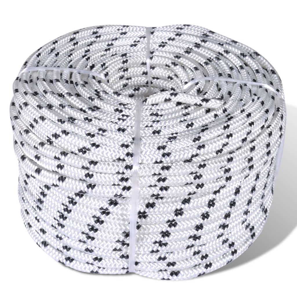 Braided Rope Coil Boat Line Polyester 10 mm x 50 m - Decor Base