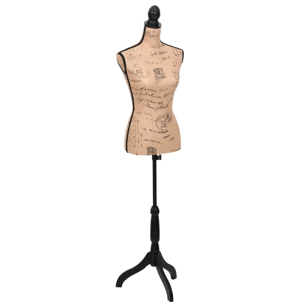 Ladies Bust Display Bust Brown Black Jute Female Mannequin Display - Style and Chic