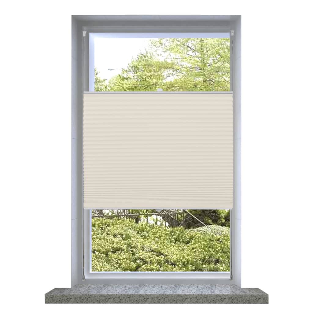Plisse Blind 70x125cm Creme - Tyrell & Tyrell
