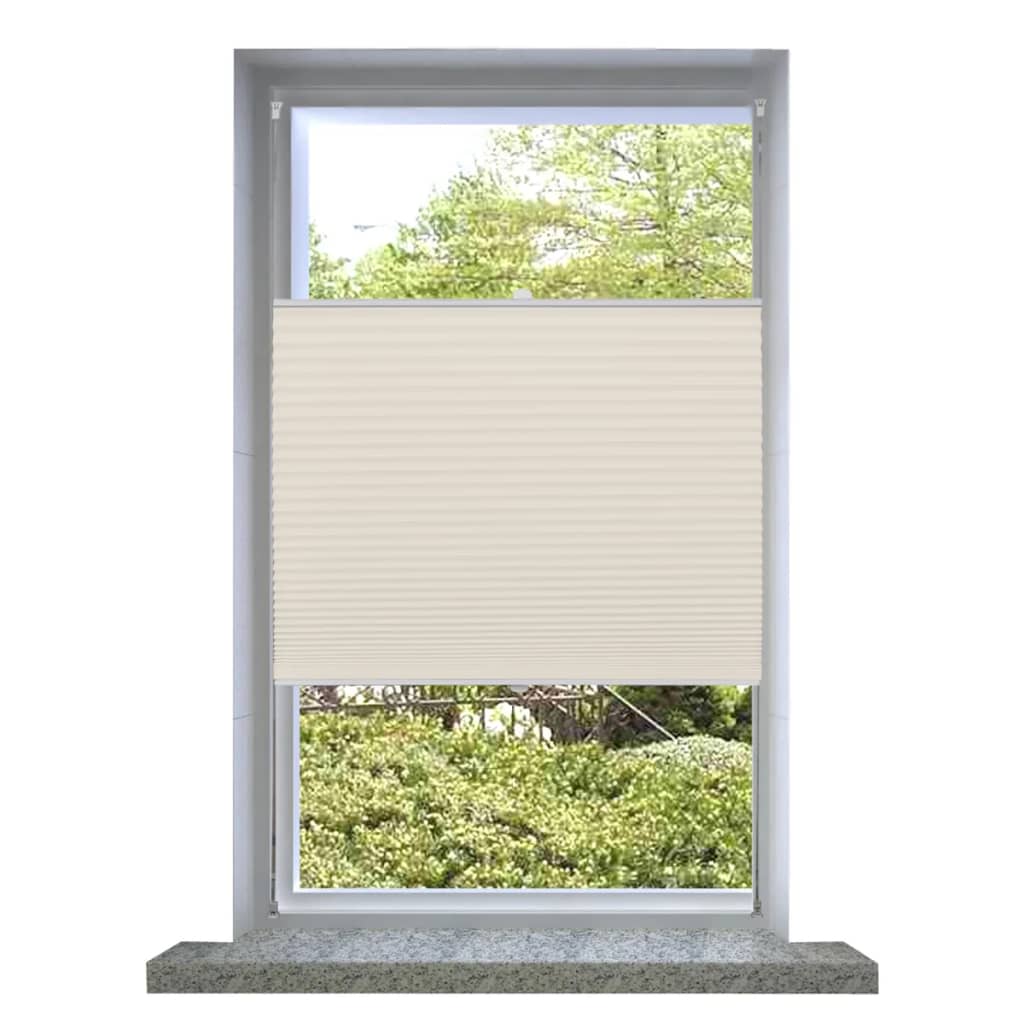 Plisse Blind 100x200cm Cream - Merlin Deals