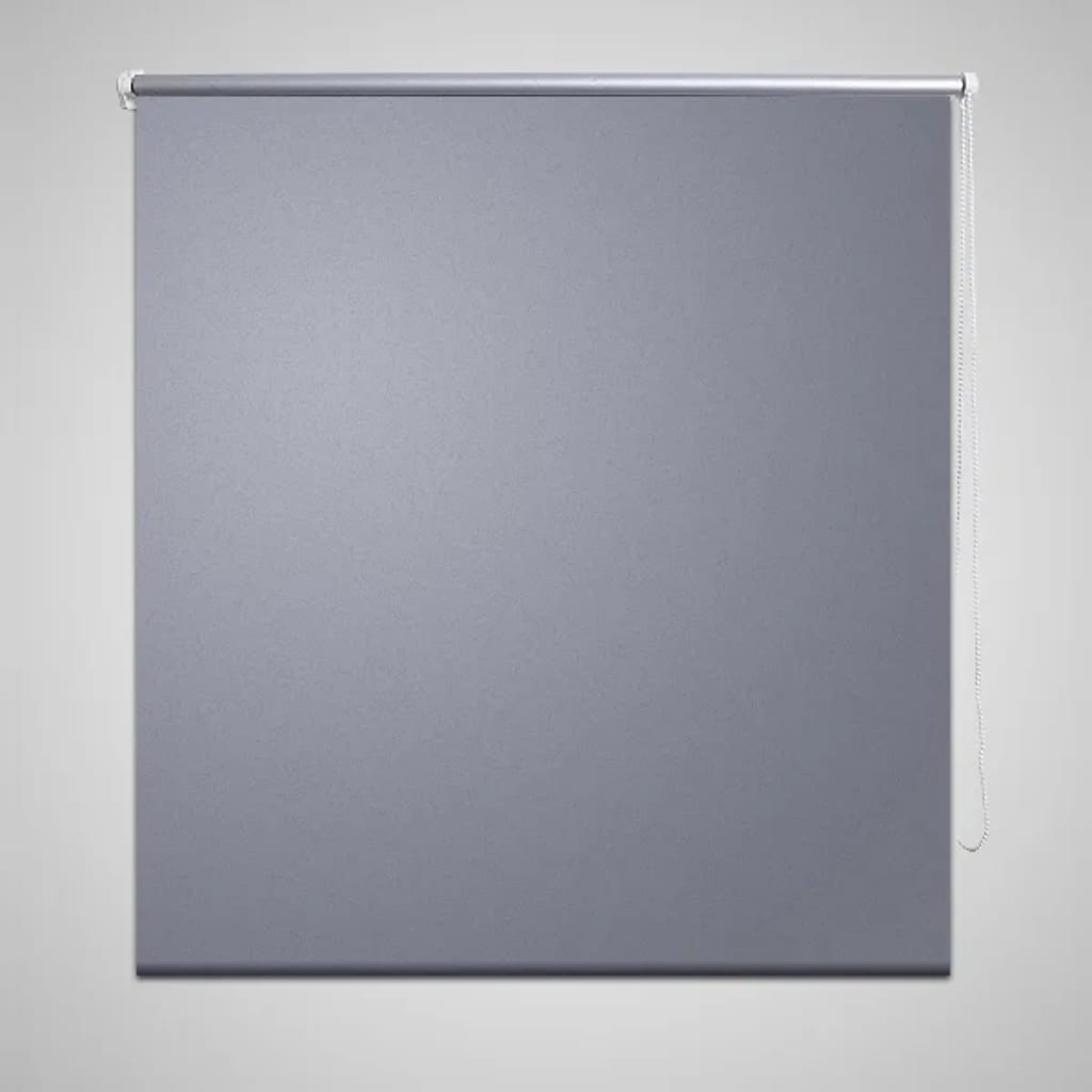 Roller Blind Blackout 40 x 100 cm Grey - All Things Good
