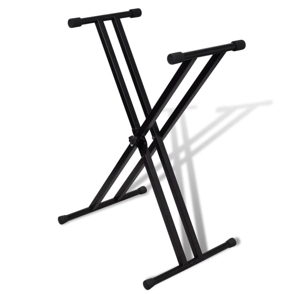 Adjustable Double Braced Keyboard Stand X-Frame - Merlin Deals