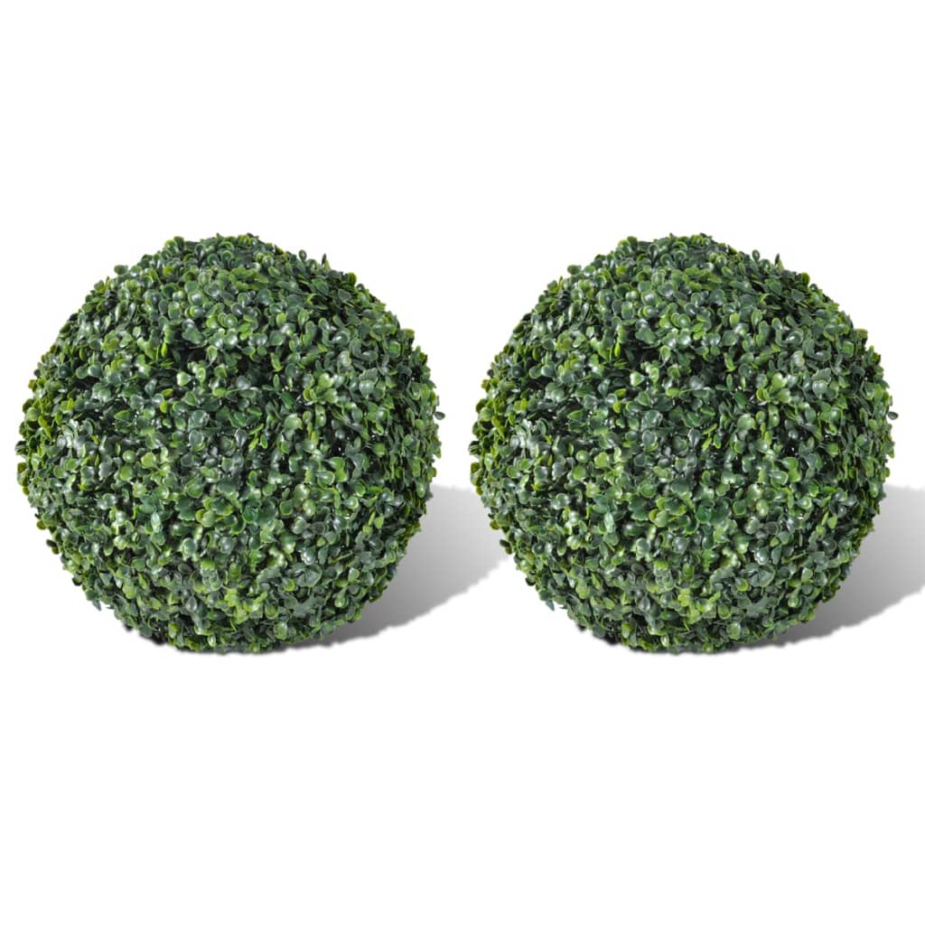 Boxwood Ball Artificial Leaf Topiary Ball 27 cm 2 pcs - Brittle & Co