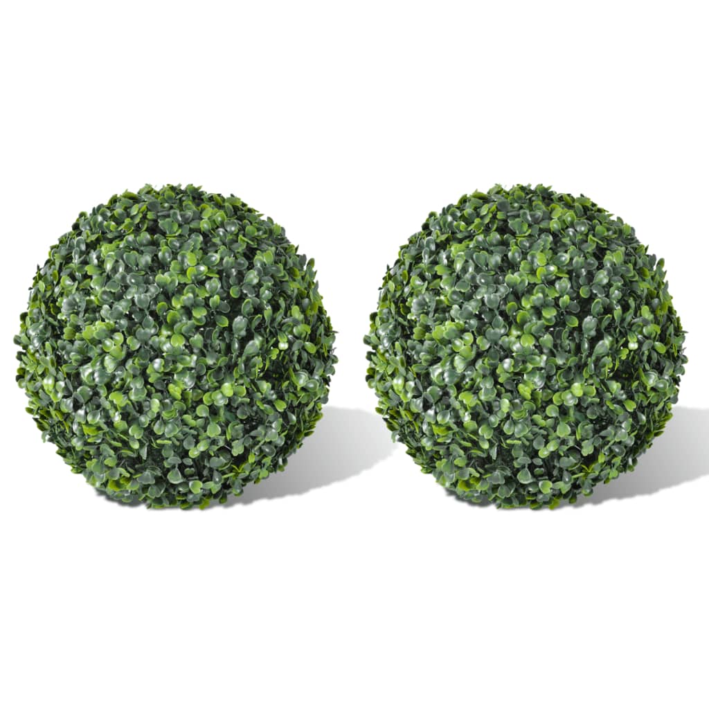 Boxwood Ball Artificial Leaf Topiary Ball 35 cm 2 pcs - Sid & Sam