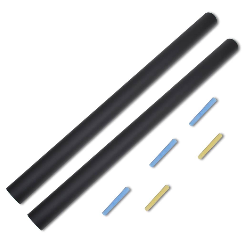 Wall Sticker Blackboard 0.6 x 2 m 2 Rolls with Chalks - Decor Base