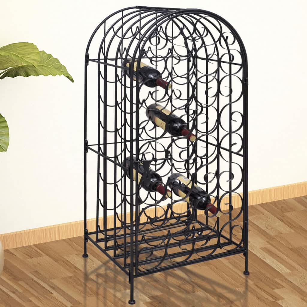 Wine Rack for 35 Bottles Metal - Millennium Furniture
