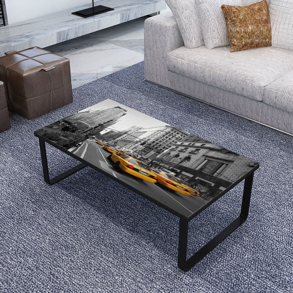 Coffee Table with Glass Top Rectangular - Style and Chic