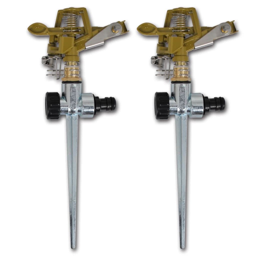 Impulse Sprinklers Garden Watering Zinc Metal Spike 2 pcs - Design Hut