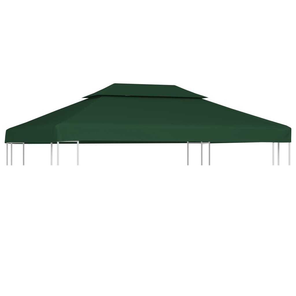 Gazebo Cover Canopy Replacement 310 g / m2 Green 3 x 4 m - R and M Furniture