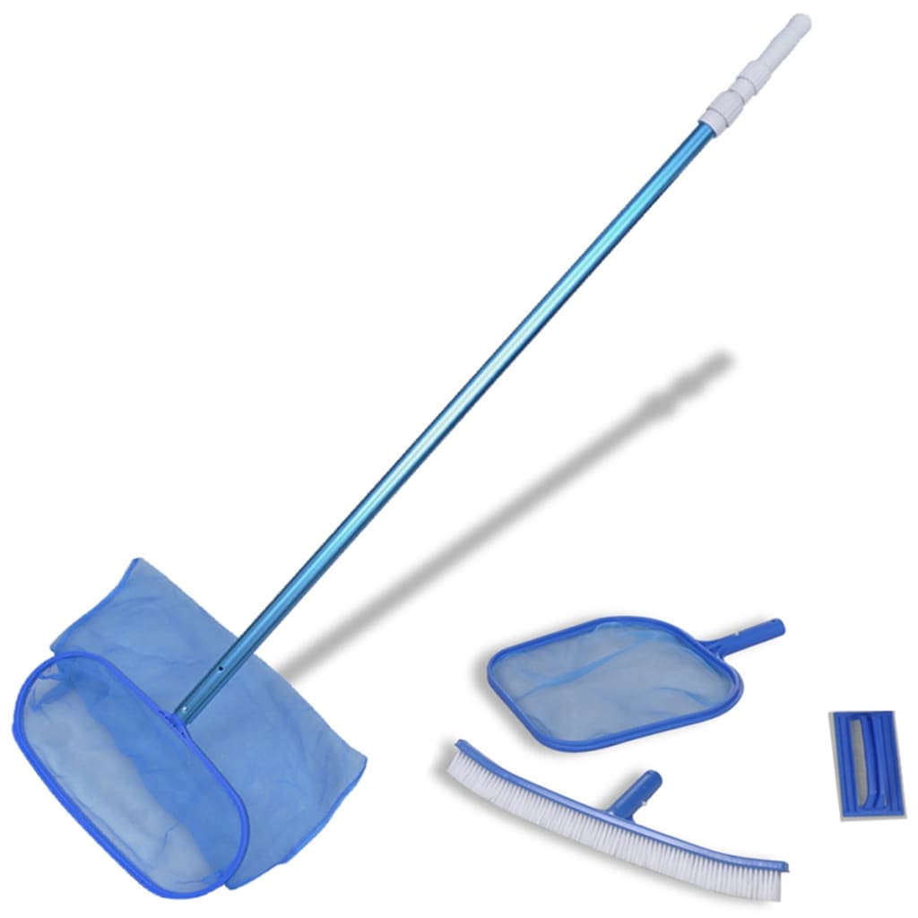 Pool Cleaning Set Brush 2 Leaf Skimmers 1 Telescopic Pole - Tyrell & Tyrell