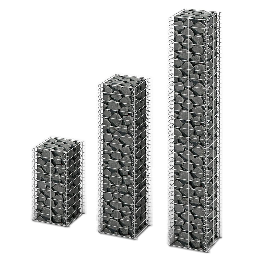 3 Piece Gabion Set Galvanised Wire - Brittle & Co