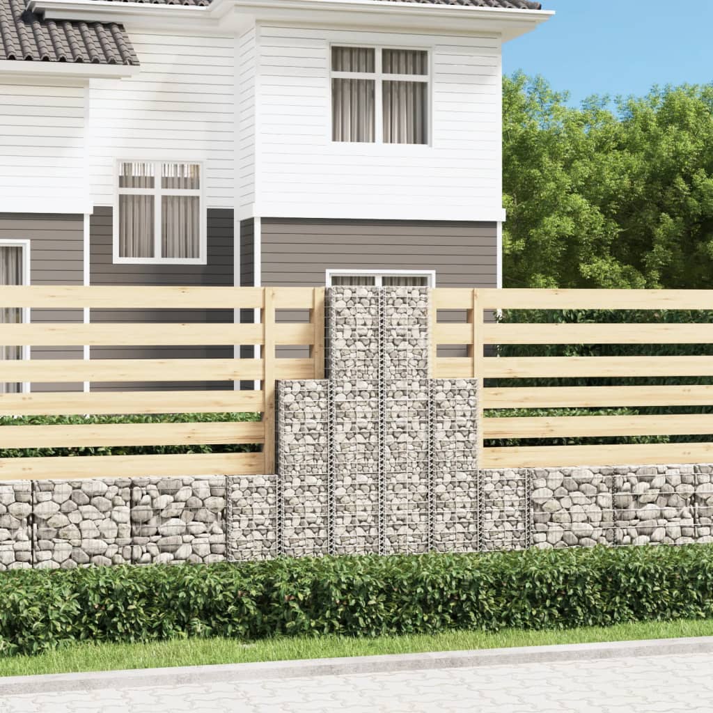 6 Piece Gabion Set Galvanised Wire - Unbeatable Bargains