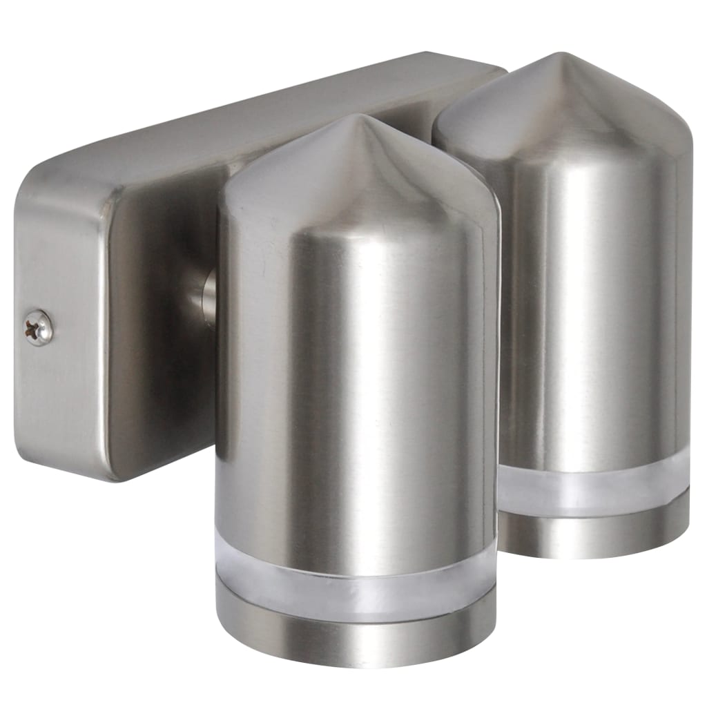LED Wall Lamp Stainless Steel Down with Cone Head - R and M Furniture