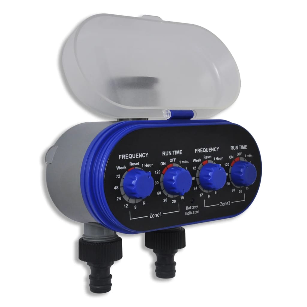 Garden Electronic Automatic Water Timer Irrigation Timer Double Outlet - Decor Base
