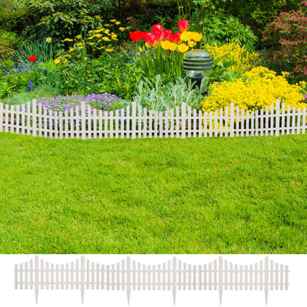 White Lawn Divider 17 pcs / 10 m - Design Hut