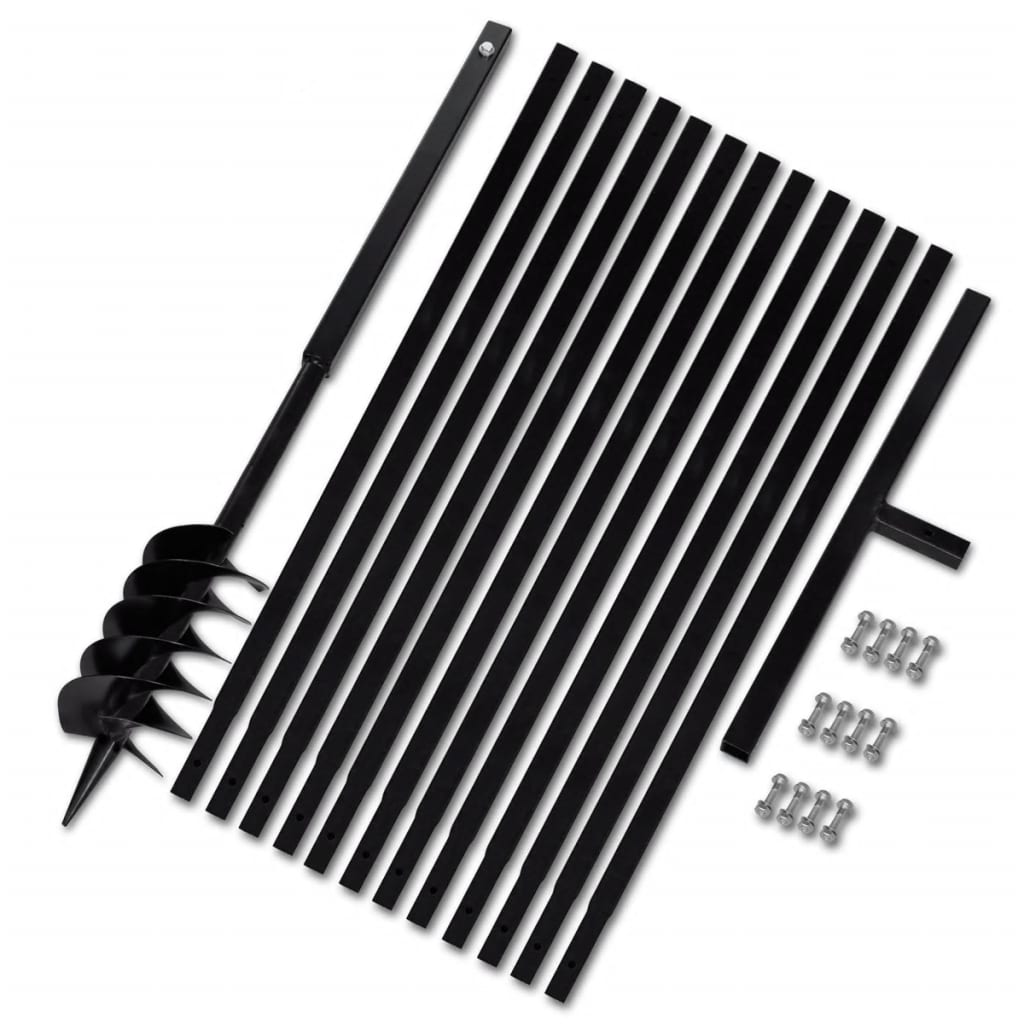 Ground Drill with Handle 120 mm with Extension Tube 13 m Steel - Style and Chic