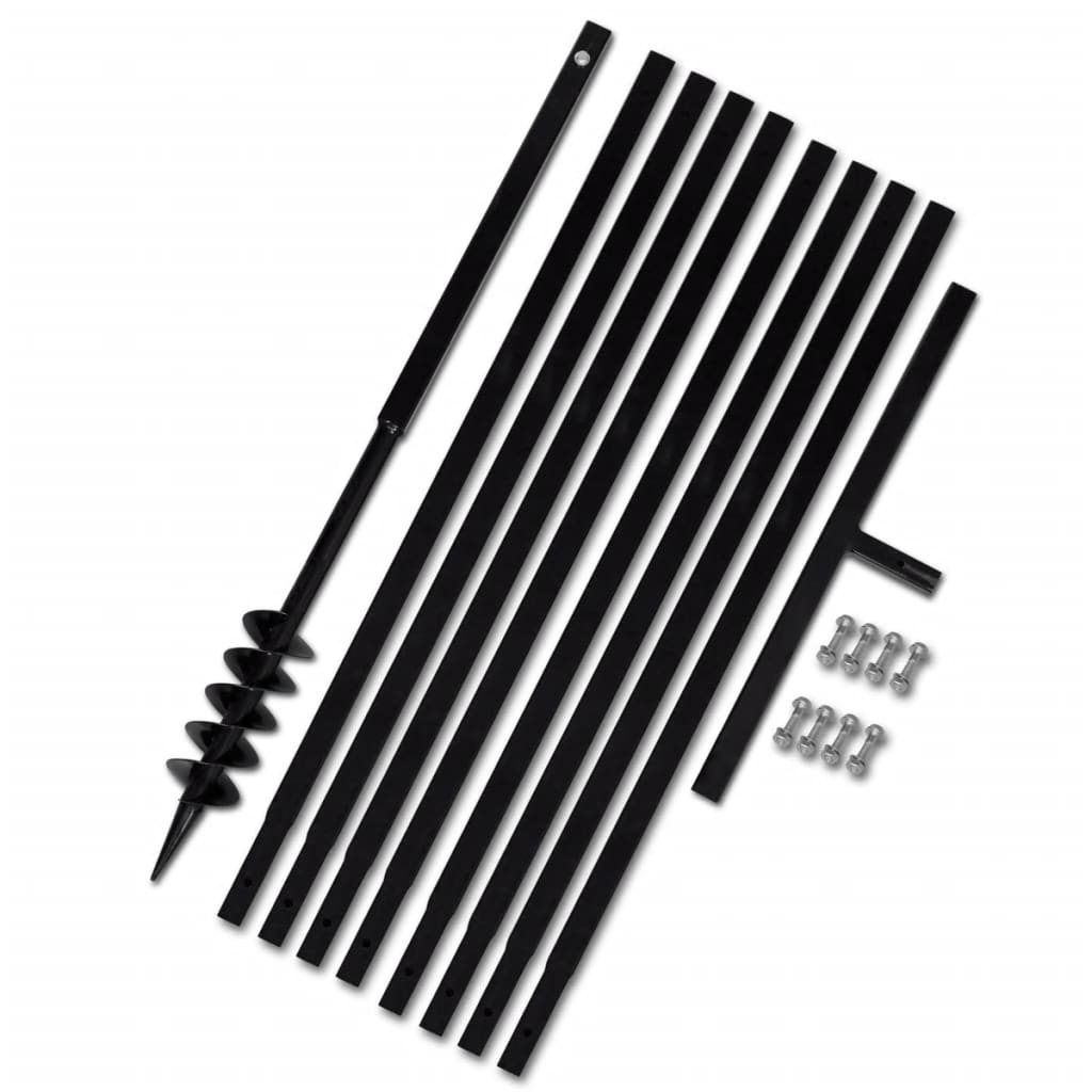 Ground Drill with Handle 80 mm with Extension Tube 9 m Steel - Merkel Designers