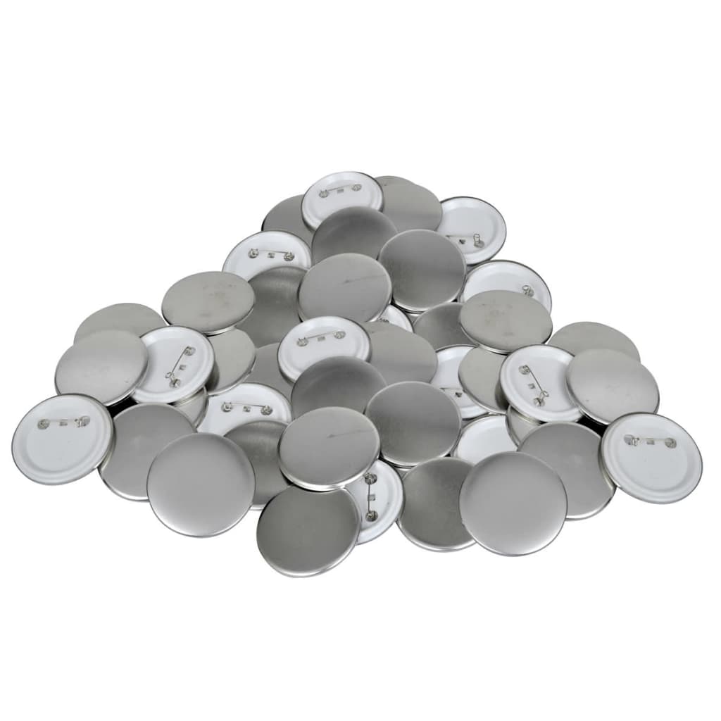 500 pcs PinBack Button Parts 25 mm - Style and Chic