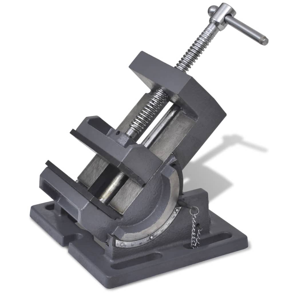 Manually Operated Tilting Drill Press Vice 110 mm - Decor Base