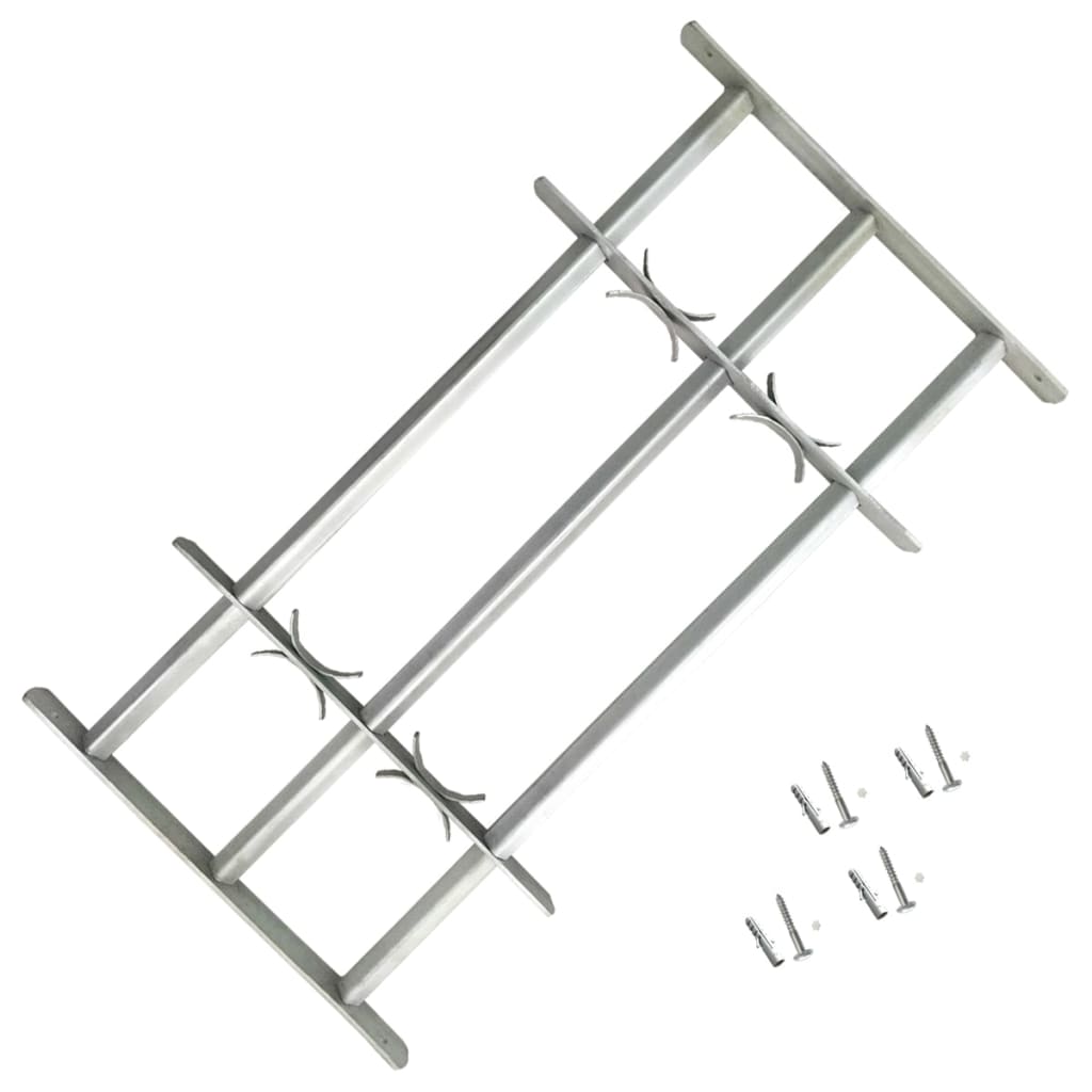 Adjustable Security Grille for Windows with 3 Crossbars 500-650 mm - Discount Dealers