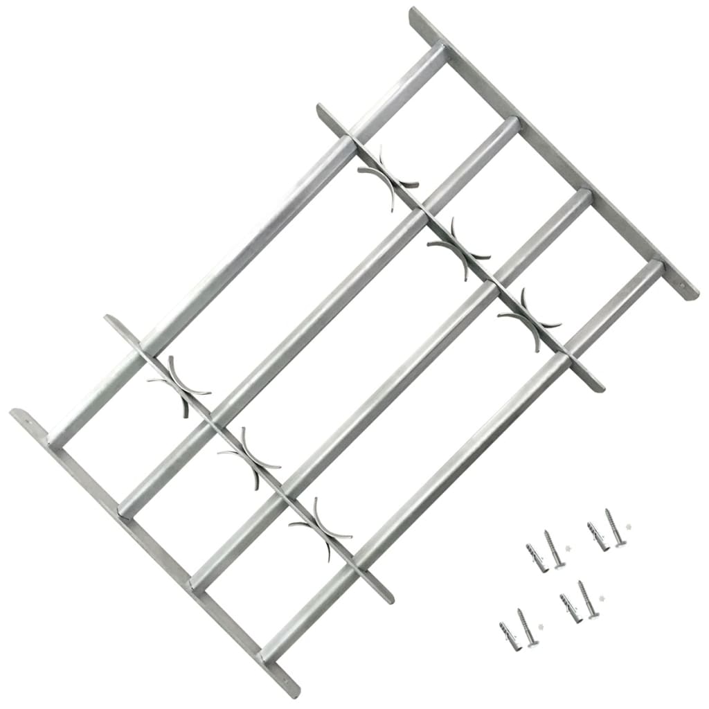 Adjustable Security Grille for Windows with 4 Crossbars 700-1050 mm - Unbeatable Bargains