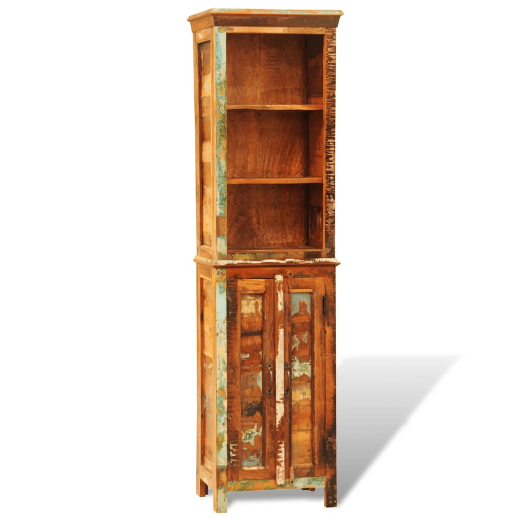 Vintage Style Reclaimed Solid Wood Bookshelf - Sid & Sam