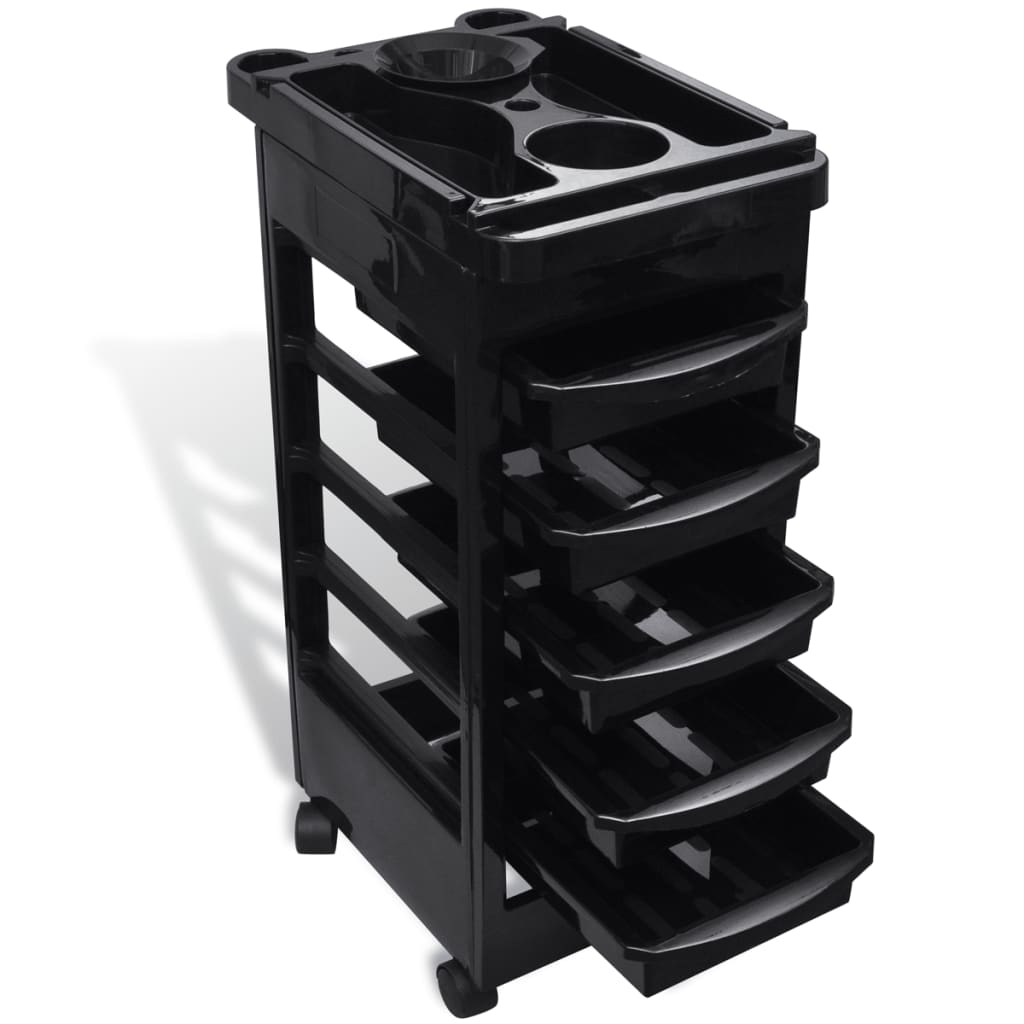 Hair Salon Plastic Trolley with Wheels - R and M Furniture