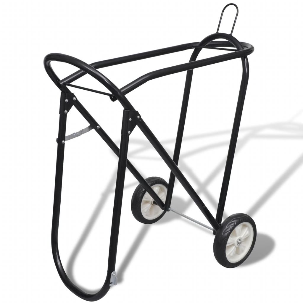 Metal Foldable Saddle Rack with Wheels - Style and Chic