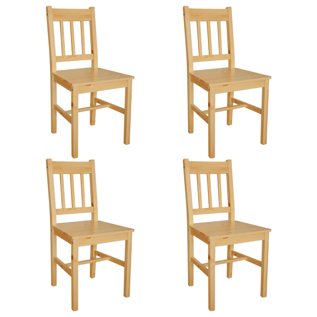 Dining Chairs 4 pcs Pinewood - All Things Good