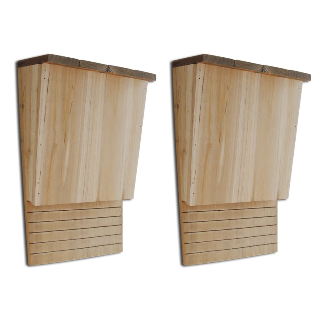 Bat House 22 x 12 x 34 cm Set of 2 - Direct Imports