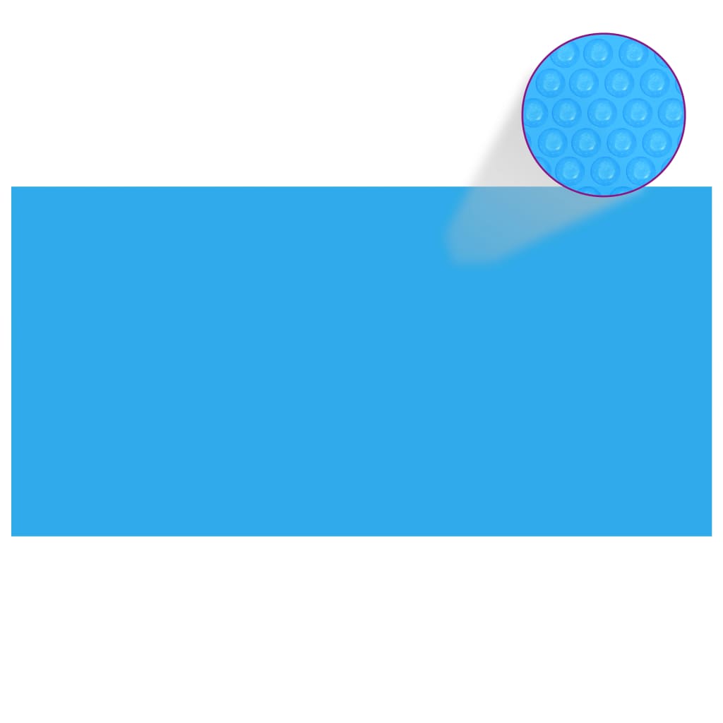 Rectangular Pool Cover 549 x 274 cm PE Blue - Design Hut