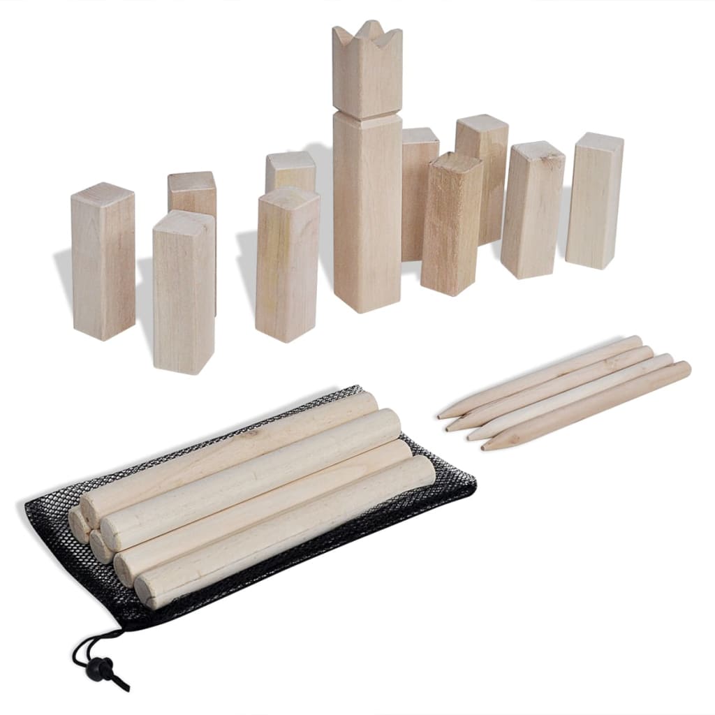 Wooden Kubb Game Set - Design Hut