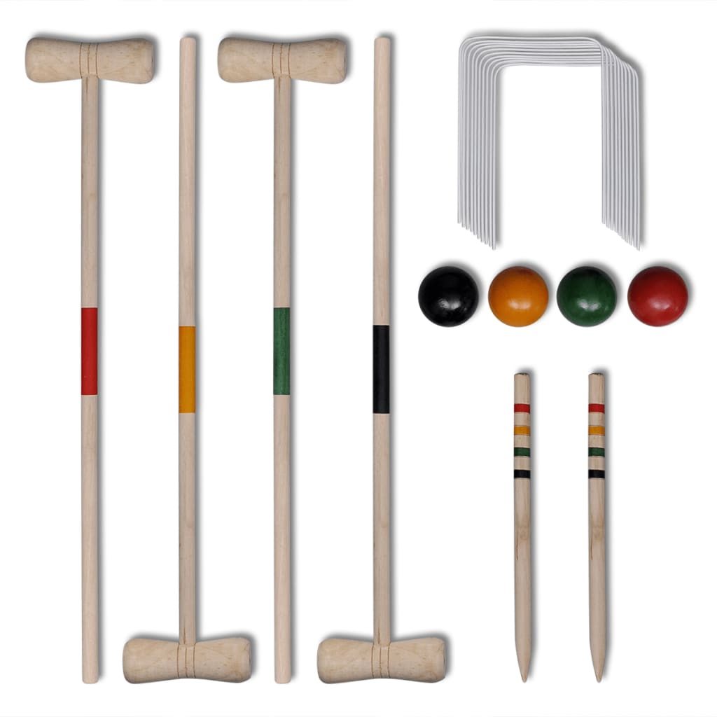 4 Player Wooden Croquet Set - R and M Furniture