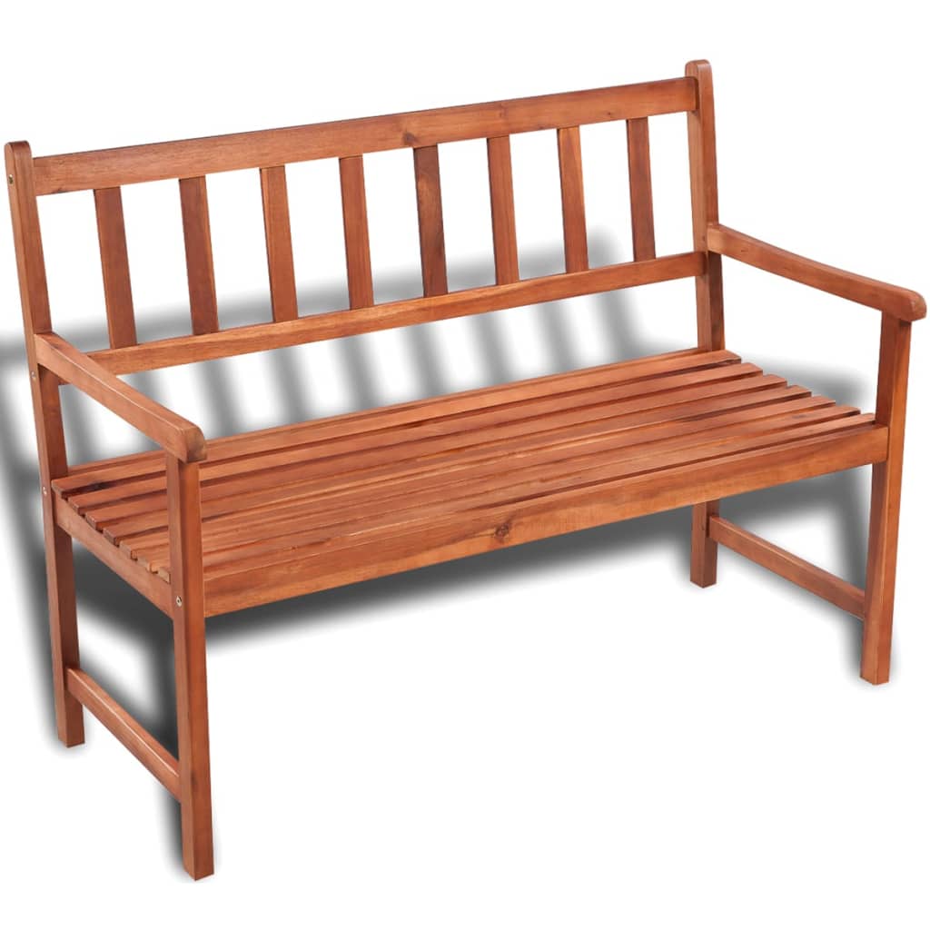 Garden Bench 120 cm Solid Acacia Wood - Merlin Deals