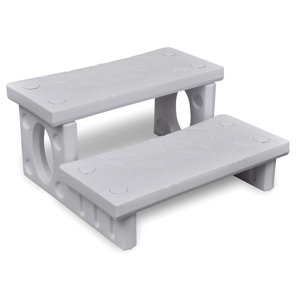 White Spa Steps - R and M Furniture