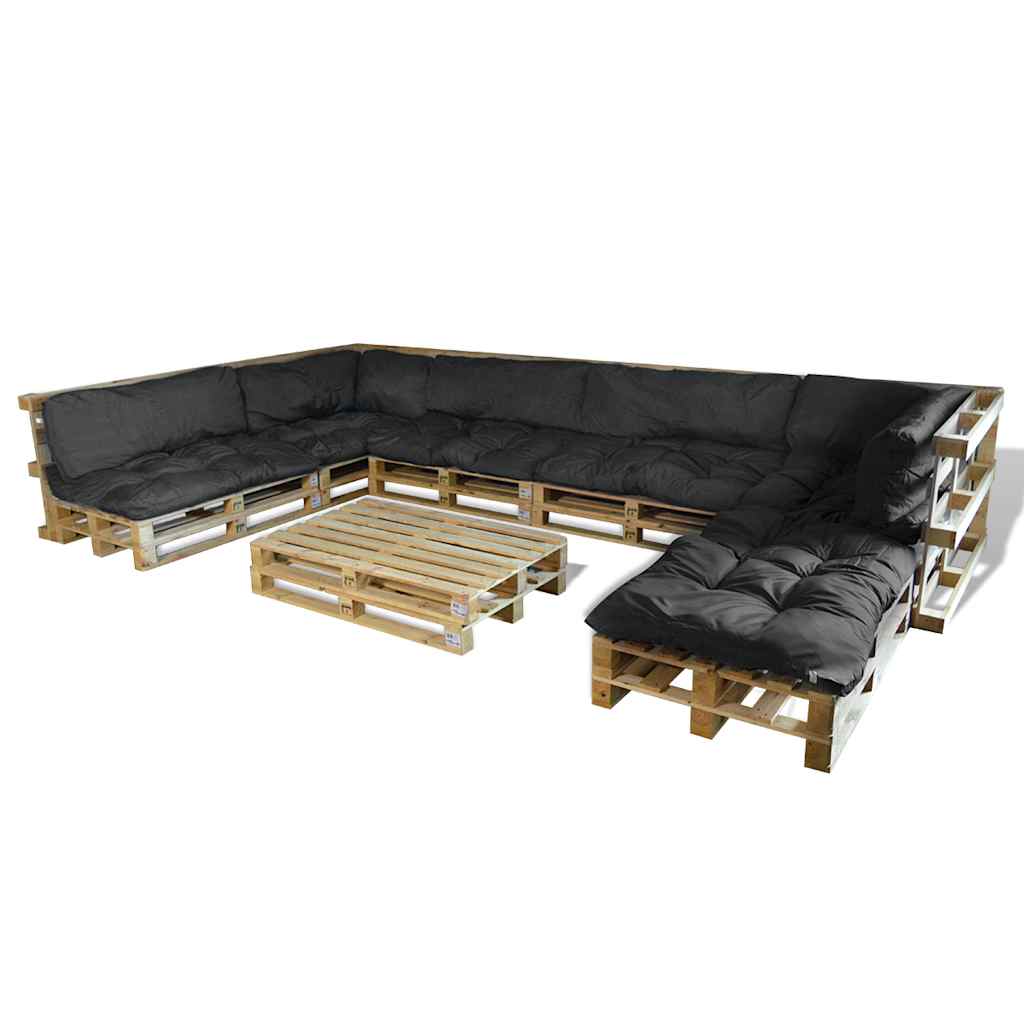 Pallet Sofa Cushions 13 pcs Grey Fabric - Style and Chic